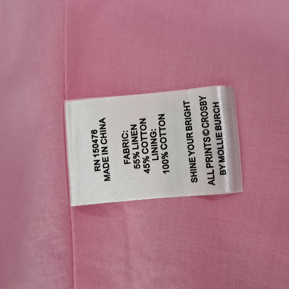 CROSBY by Mollie BurchLovett Colorblock Asymmetrical Neckline Short Puff Sleeve - Picture 9 of 11